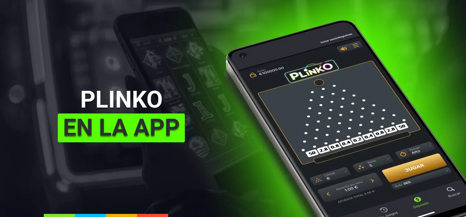 plinko en aplicación móvil