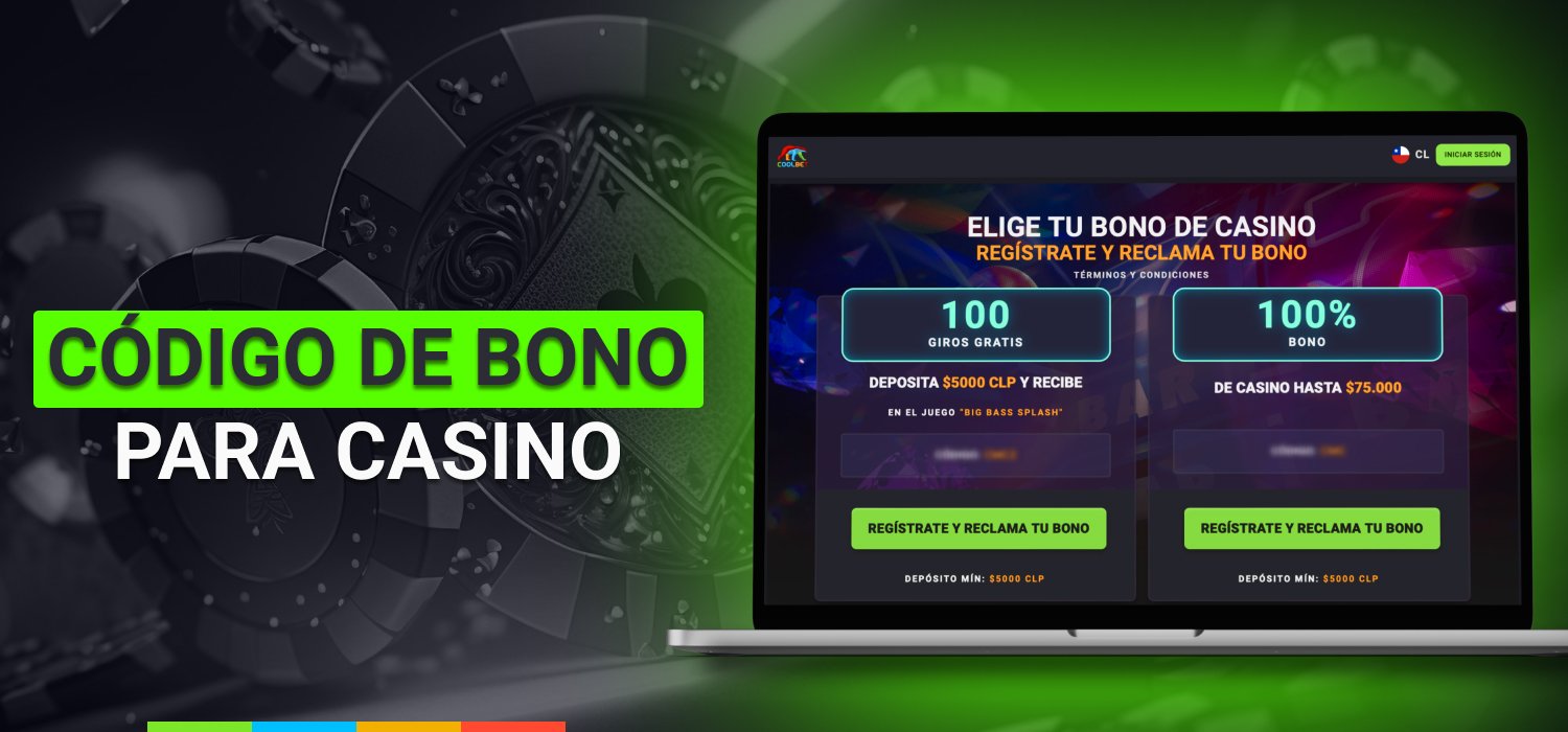 código promocional en la sección de casino